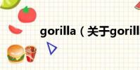 gorilla(關于gorilla的簡介)