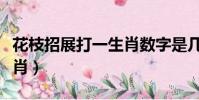 花枝招展打一生肖數字是幾(花枝招展打一生肖)