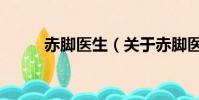 赤腳醫生(關于赤腳醫生的簡介)