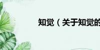 知覺(關于知覺的簡介)