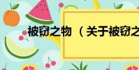 被竊之物 (關于被竊之物 的簡介)