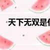 天下無雙是什么肖?（天下無雙是什么肖）