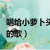 唱給小蘿卜頭的歌情緒是什么（唱給小蘿卜頭的歌）