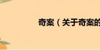 奇案(關于奇案的簡介)