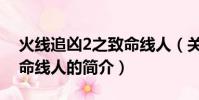 火線追兇2之致命線人(關于火線追兇2之致命線人的簡介)