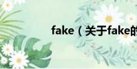 fake(關于fake的簡介)