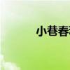 小巷春秋（關于小巷春秋簡介）