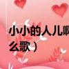 小小的人兒啊是什么歌曲（小小的人兒啊是什么歌）