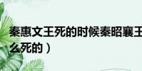 秦惠文王死的時候秦昭襄王多大(秦惠文王怎么死的)