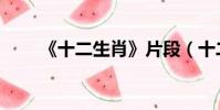 《十二生肖》片段(十二生肖花絮)