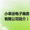 小幸運電子商務 南京有限公司（關于小幸運電子商務 南京有限公司簡介）