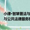 小律·智慧普法與公共法律服務機器人（關于小律·智慧普法與公共法律服務機器人簡介）