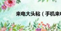 來電大頭粘(手機來電大頭貼)