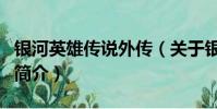 銀河英雄傳說外傳(關于銀河英雄傳說外傳的簡介)