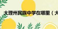 大理州民族中學在哪里(大理州民族中學)