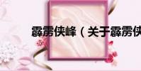 霹靂俠峰(關于霹靂俠峰的簡介)