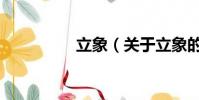 立象(關于立象的簡介)