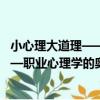 小心理大道理——職業心理學的奧秘（關于小心理大道理——職業心理學的奧秘簡介）