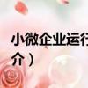 小微企業運行指數（關于小微企業運行指數簡介）