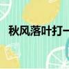 秋風落葉打一個生肖（秋風落葉打一生肖）