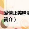 愛情正美味演員表（關于愛情正美味演員表的簡介）