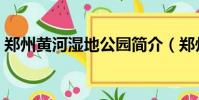 鄭州黃河濕地公園簡介(鄭州黃河濕地公園)