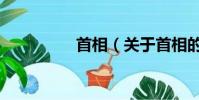 首相(關于首相的簡介)