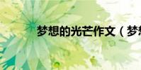 夢想的光芒作文(夢想的光芒)