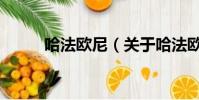 哈法歐尼(關于哈法歐尼的簡介)