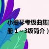 小提琴考級曲集第一冊 1～3級（關于小提琴考級曲集第一冊 1～3級簡介）