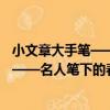 小文章大手筆——名人筆下的春夏秋冬（關于小文章大手筆——名人筆下的春夏秋冬簡介）