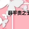 薛平貴之子是誰（薛平貴是誰的兒子）
