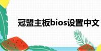 冠盟主板bios設置中文(冠盟主板)