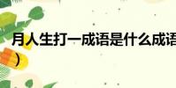 月人生打一成語是什么成語(月人生打一成語)
