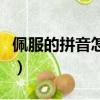 佩服的拼音怎么寫的拼音怎么讀（佩服的拼音）