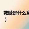 救贖是什么意思（關于救贖是什么意思的簡介）