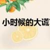 小時候的大謊言（關于小時候的大謊言簡介）