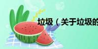 垃圾(關于垃圾的簡介)