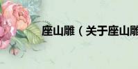 座山雕(關于座山雕的簡介)