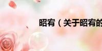 昭宥(關于昭宥的簡介)