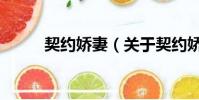 契約嬌妻(關于契約嬌妻的簡介)