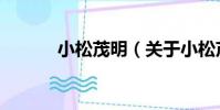 小松茂明(關于小松茂明簡介)