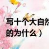 寫十個大自然的為什么二年級（寫十個大自然的為什么）