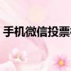 手機微信投票神器（微信投票微信投票神器）