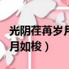 光陰荏苒歲月如梭轉眼老了句子（光陰荏苒歲月如梭）