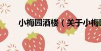 小梅園酒樓(關于小梅園酒樓簡介)
