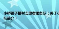 小橋鎮子槽村志愿者服務隊(關于小橋鎮子槽村志愿者服務隊簡介)