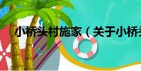 小橋頭村施家(關于小橋頭村施家簡介)