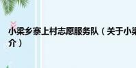 小梁鄉寨上村志愿服務隊(關于小梁鄉寨上村志愿服務隊簡介)