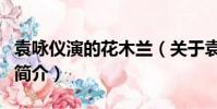 袁詠儀演的花木蘭(關于袁詠儀演的花木蘭的簡介)